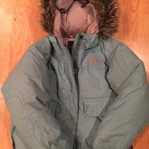 North Face girls goose-down jacket